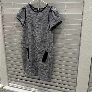 Stylish Dress in Gray and Black